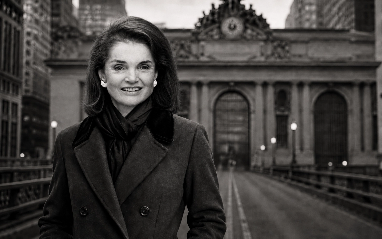 Jacqueline Kennedy Onassis at Grand Central Terminal