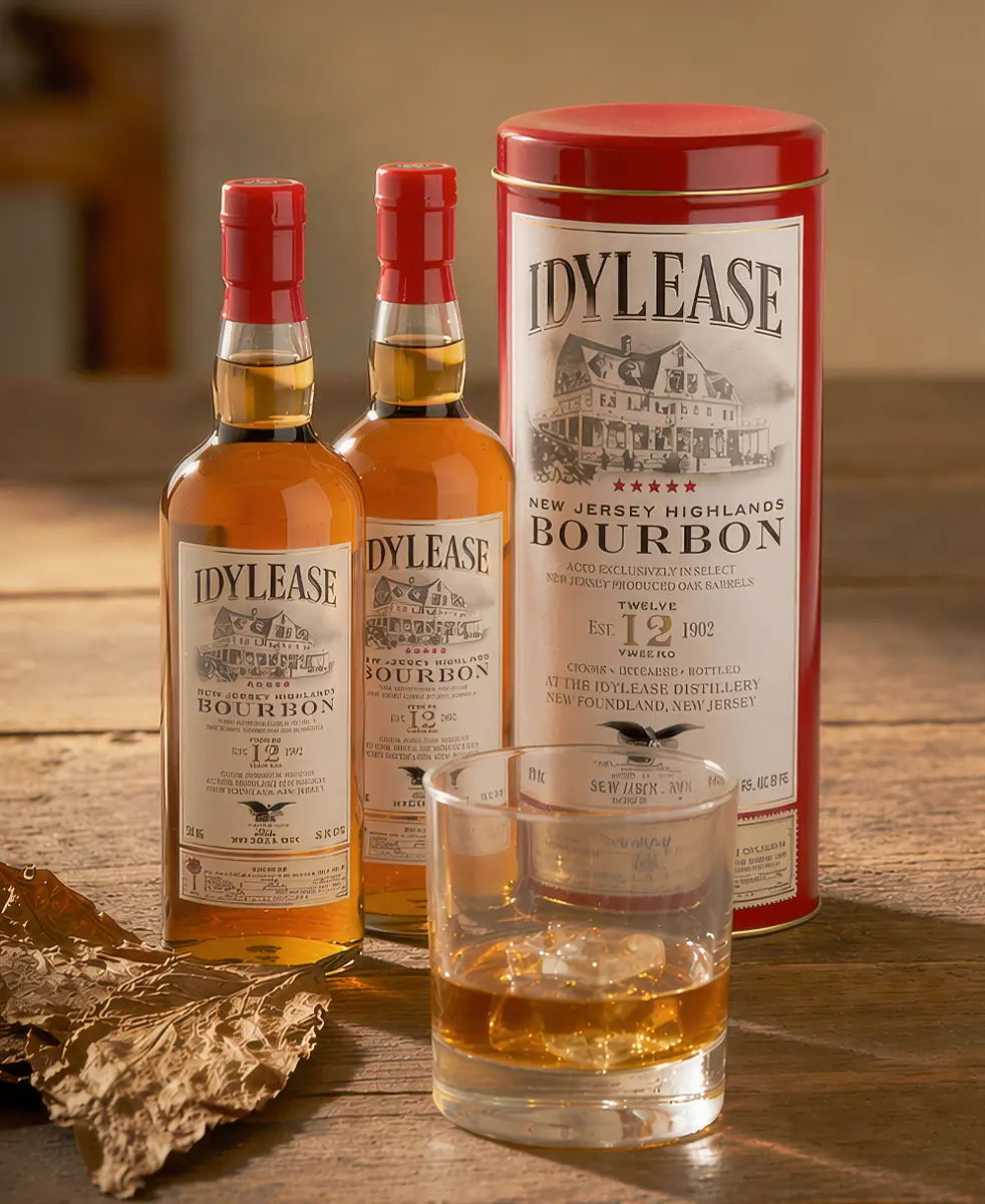 Idylease bourbon still life photographed by Richard Zampella