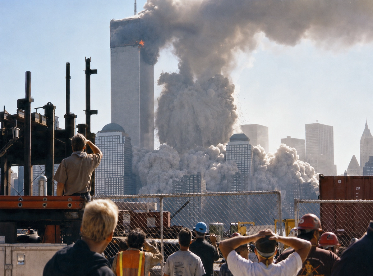 World Trade Center on September 11, 2001 photographed by Richard Zampella